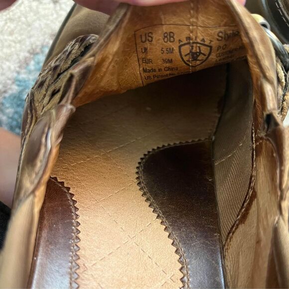 Ariat Del Mar Horsebit Distressed Leather Clogs size 8 - Picture 8 of 8